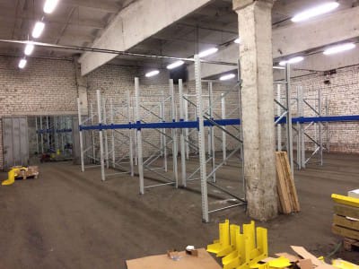 Development of warehouse shelving system UAB "OSAMA" - Riga 6
